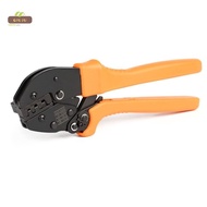 QIUJU Crimping Pliers, Alloy Steel Yellow Wire Strippers, Easy to Use Wiring Tools Cable