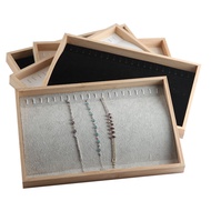 Bamboo Wood Jewelry Tray Necklace Tray Bracelet Display Tray Storage Box Jewelry Rack Jewelry Displa
