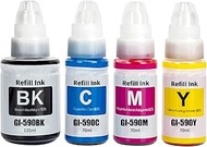 SHUOLEI GI-590 GI-490 Ink Compatible with Canon GI590 GI490 Ink Container Multipack for PIXMA G1400 