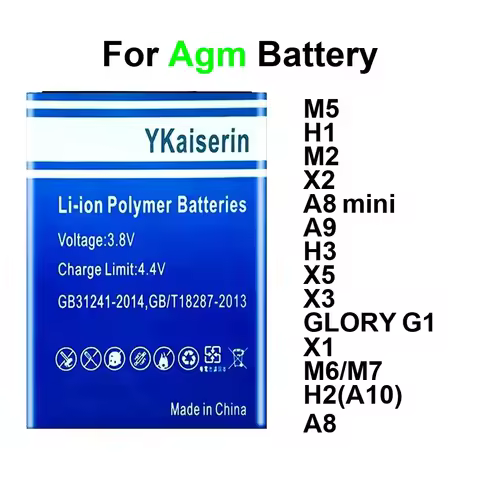 Mobile Phone Battery For Agm A10 A8 A9 Glory H1 H3 M2 M5 M6 M7 X1 X2 X3 X5 Mobile Phone Mini Pro 280