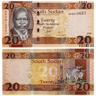 Special Offer South Sudan 20 Pounds 2015 African Coins Banknotes Foreign Currency Currency Genuine C