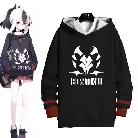 Anime Blue Archive Onikata Kayoko Cosplay Hooded Sweatshirt Men Women Fashion Casual Punk Loose Pull