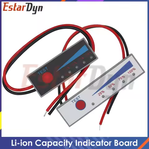 1S 2S 3S 4S 5S 4.2V-21V Lithium Battery Li-po Li-ion Capacity Indicator Board Power Display Charging