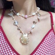 Beach conch shell necklace Set (handmade necklace)