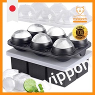 Silicone Ice Cube Tray Set - Square and Round Ice Molds with Lid - 5cm Large Ice Storage Container -