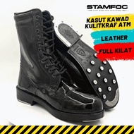 Kasut Kawad Evershine kulitkraf drill boot ladam operasi tactical boot spike boot wellington toyo gu