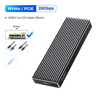 M.2เคส USB NVME C Gen2 10Gbps เคส SSD M2 SATA NGFF 5Gbps เครื่องมือเคส SSD ฟรีสำหรับ2230/2242/2260/2