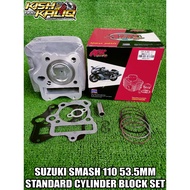 AEK CYLINDER BLOCK SET FOR SUZUKI SMASH 110 / RAIDER J 110 53.5MM STANDARD