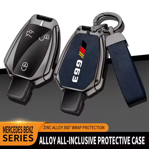 Car TPU Zinc Alloy Key Case Bag For Mercedes Benz AMG G63 Logo Car Key Chain Car Metal Key Shell Int