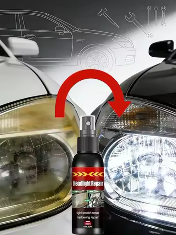 YP16 Headlight Repair Fluid - Scratch Remover & Polish | Car Headlight Lens Refurbish Cleaner