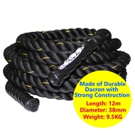 RCL Battle Rope (38mm x 12m) (9.5KG) BTR1540 for Sport Weight Gym Fitness Exercise Workout Dumbell M