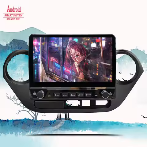 8G+128G Android 14 Car Radio Multimedia Player For Hyundai Grand i10 2013 2014 2015 2016 Auto Audio 