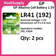 [2pcs] GP LR41 192 AG3 LR736 392 Alkaline Battery 1.5V Button [FAST SHIP OUT]