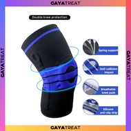 Knee Guard Protection Brace Wraps Silicone Knee Support Sports Stable Knee Joint Pelindung Lutut Sukan