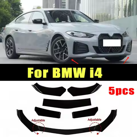 5Pcs ABS Material Universal Car Front Bumper Separator Bumper Lip Body Kit Duck Lip Separator For BM