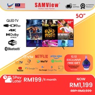SAMView 4K UHD Licensed QLED Google TV (50")