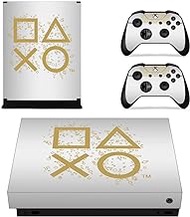 Adventure Games - XBOX ONE X - Days of Play, White, Limited Edition - Vinyl Console Skin Decal Sticker + 2 Controller Skins Set