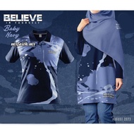 Tshirt Women/men Muslimah Jersey Sublimation Baju family Couple set Jersey Viral Baju Jersey Baby Na