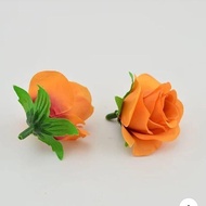 Hiasan Rambut tusuk konde sanggul bunga mawar orange