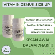 SIZEUP VITAMIN GEMUK Ubat Gemuk Badan hijau putih original obat gemuk Sehat Obat Gemuk Bpom Farmasi 