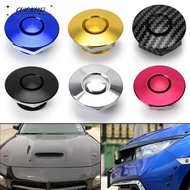 CUION1413LZ 1Pcs Front Bumper Hood Pin, Latch Clip Quick Release Push Button, Aluminum Car Accessory