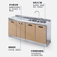 Kitchen Cabinet Kitchen Fully Combination Cabinet Steel Country Multifunctional Rental Room Cabinet 