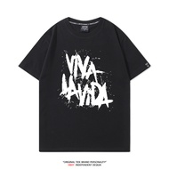 Coldplay Viva La Vida short-sleeved T-shirt concert print surrounding summer tops tide
