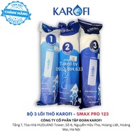 Bộ 3 lõi lọc nước Karofi Smax Pro công nghệ mới gấp 2 hiệu quả tuổi thọ 12 tháng dùng cho các model