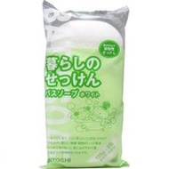 Miyoshi石鹼 生活之皂 沐浴香皂 白色 135g×3