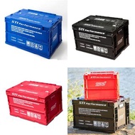 日本 STI 紅黑藍色 露營 汽車尾箱 20L 50L 摺疊 收納籃