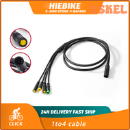 PQAVB Ebike Motor Cable 1T4 for Bafang Middle Motor BBS01 BBS02 BBSHD with Display Brake Lever and T