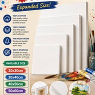 [CGS] Canvas board painting with Frame Lukisan Stretched Canvas Board Art Frame Cotton Canvas Size A