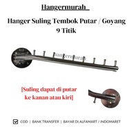 GANTUNGAN 9-Point Shaking Wall Flute Hanger | 9-Point Rotating Wall Flute Hanger