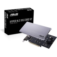 ASUS Hyper M.2 X16 PCIe 3.0 X4 Expansion Card V2 (4x NVMe M.2 SSD Up to 128Gbps)