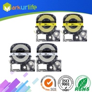 4 pcs/lot Mixed Colors 24mm Printer Tape Compatible EPSON Label Printer Ribbon, For King Jim TEPRA T