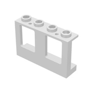 Lego Parts Window 1 x 4 x 2 Plane (White)