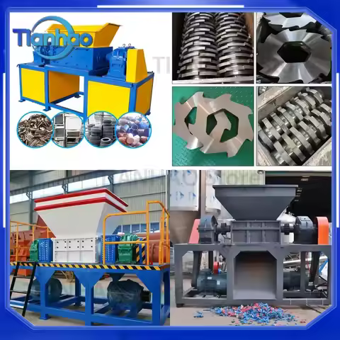 For Wood Paper Metal Plastic Film Twin Shaft Shredder Blade Scrap Metal Shredder Machine Sponge Cutt