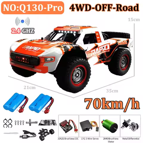 1/16 JJRC Q130 Pro RC Car Desert 4WD Off-road Truck 2.4G High Speed Car Racing Drift Remote ControlV