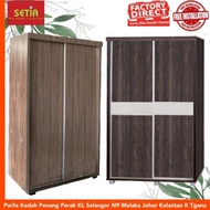 SETIA-Alamari baju 2 pintu/Wardrobe 2 door 3.5 ft x 6ft