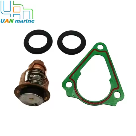67F-12411-01 60­ºC Thermostat kit For Yamaha F75 F80 F90 F100 F150 F200 F225 VF250 Outboard Boat Mot