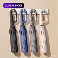 AutomaticFoldingUmbrella,1Count/60pcsPortableRainUmbrellawithLoopBuckle,Windproof&WaterproofUmbrella