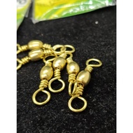 Swivel With Clip Gold Color Seahawk Brand Size 2/0-5/0 (1 Pack Contains 5-7 Pieces) Fishing Equipmen