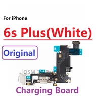 บอร์ดเฟล็กซ์ที่ชาร์จของแท้ชาร์จพอร์ตสำหรับ iPhone 6s 6S Plus แจ็คไมโครโฟนปลั๊ก Usb สายเคเบิลงอได้การ