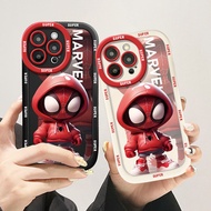 Super Cool 3D Spiderman Puff Phone Casing For Realme 5 5S 5i 6i 9i 12 12X C1 C2 C3 C11 C12 C15 C20 C