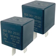 2-Pack 373 & 8D0951253B Relay – 40A 12VDC 4-Pin SPST Automotive Relay – Compatible with VW Golf, Aud