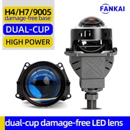A1K8N Dual Light Cup 9+1 Core LED Dual Light Lens Non-Damaged Modified Car Headlight Distance Nearly