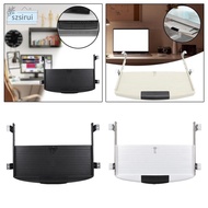 [szsirui] Keyboard Tray under Desk Pull Out Keyboard Tray Extension Slides Storage Plate for Office Home