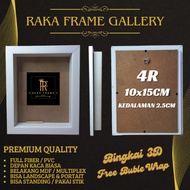 3D FRAME 2.5CM RANGGA/ DOWRY/ PICTURE/ SCRAP BOOK/ FREE BUBBLE WRAP/ Size 4R (10X15CM)