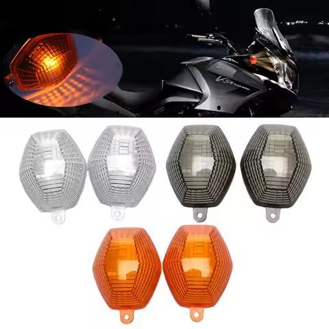 2Pcs Motorcycle Turn Signal Light Lens Cover For SUZUKI DL1000 V-Strom DL650 DRZ400 S/SM SFV 650 SV 