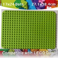 🌈 Baseplate Base Plate Bricks 17x24 Dots Compatible with Duplo 38x27cm